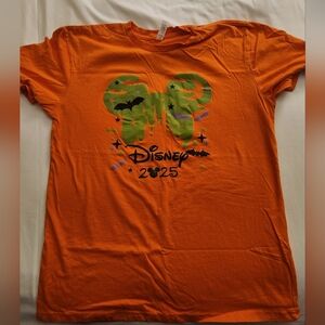 Disney 2025 Orange Halloween T-Shirt
